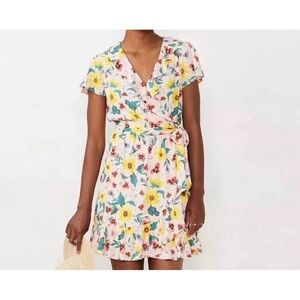 LC Lauren Conrad Floral Mini Dress in Pink and Yellow